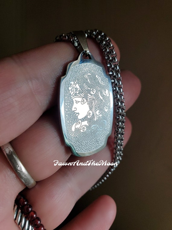 Medusa Devotional Protection Necklace | Greek Goddess Medusa Necklace | Medusa Altar