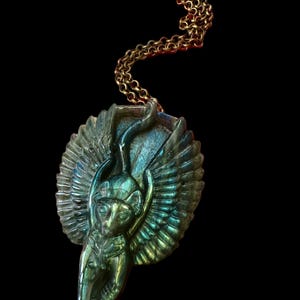 Bastet Labradorite Necklace | Bastet Goddess | Enchanted necklace