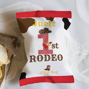 First Rodeo chip bags, my first rodeo birthday