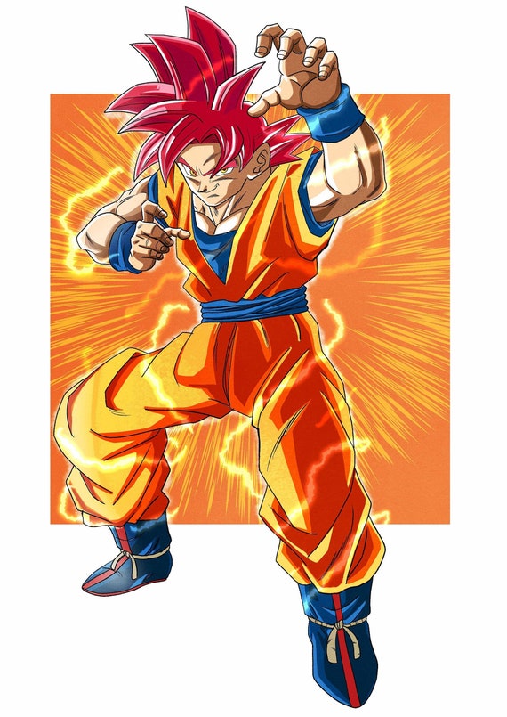 Unleashing Divinity: Super Saiyan God Goku