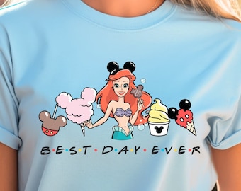 Ariel Family Shirt, Disney Trip Tee (Little Mermaid Design), Disneyland Shirt, Disneyworld Shirt, Disney Family Matching Shirt