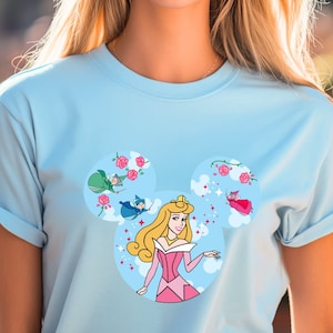 Aurora Mouse Ears Shirt, Sleeping Beauty Shirt, Princess Aurora Shirt, Aurora Birthday Gift, Vacation Trip Family Shirt