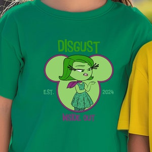Inside Out Disgust Shirt, Inside Out Mouse Ears Shirt, Inside Out Shirt, Birthday Gift for Inside Out Fans, Disney Trip Family Shirts