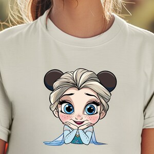 Frozen Elsa Chibi Shirt, Princess Elsa Shirt, Disneyland Elsa Shirt, Disney World Shirt, Disney Princess Shirt, Family Matching Shirt