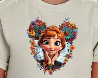 Frozen Anna Mousehead Shirt - Disney Princess Birthday Tee, Disneyland Shirt, Disneyworld Shirt, Disney Family Matching Shirt, Birthday Gift