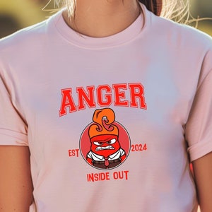 Anger Shirt, Inside Out Anger Shirt, Inside Out Varsity Shirt, Disneyland Shirt, Disney World Shirt, Epcot Inside Out Shirt