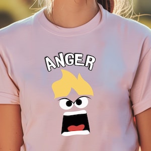 Inside Out Anger Shirt, Inside Out Birthday Gift, Disney Trip Shirt, Disneyland Family Shirt, Disney World Shirt, Inside Out Face Shirt