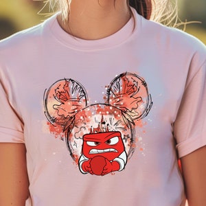 Inside Out Anger Shirt, Inside Out Disney Castle Shirt, Inside Out Mouse Ears Shirt, Birthday Gift for Inside Out Fans, Disney Trip Shirt