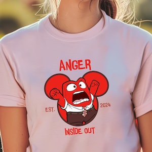 Inside Out Anger Shirt, Inside Out Mouse Ears Shirt, Inside Out Shirt, Birthday Gift for Inside Out Fans, Disney Trip Family Shirts