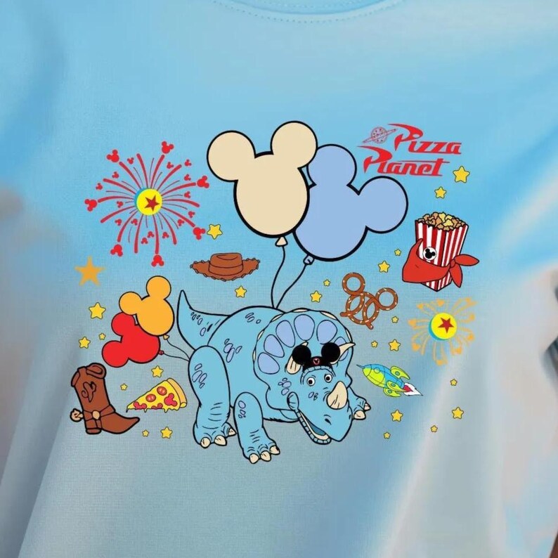 Trixie Shirt, Toy Story Snacks and Balloons Shirt, Toy Story Trixie, Perfect Matching Shirt for Disney Trip, Birthday Gift for Toy Story Fan