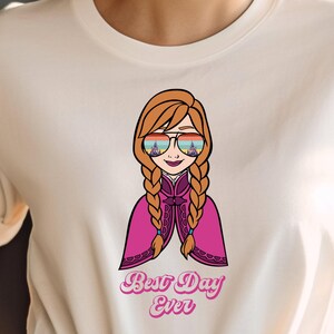 Anna T Shirt Frozen: Custom Disney Birthday Tee, Princess Adventure Theme | Bella Canvas, Youth Sizes, Family Matching image 3