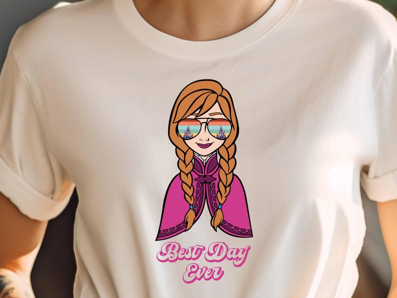 Anna T Shirt Frozen: Custom Disney Birthday Tee, Princess Adventure Theme | Bella Canvas, Youth Sizes, Family Matching image 3
