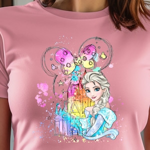 Elsa Princess Shirt, Frozen Queen&#39;s Ice Magic Shirt, ArendelleVacation Trip Shirt, Birthday Gift, Family Apparel, Unisex Shirt