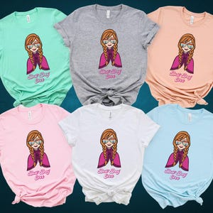 Anna T Shirt Frozen: Custom Disney Birthday Tee, Princess Adventure Theme | Bella Canvas, Youth Sizes, Family Matching image 5