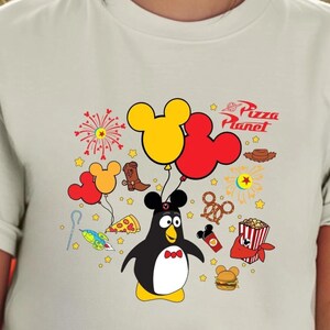 Wheezy Shirt, Toy Story Snacks and Balloons Shirt, Toy Story Wheezy, Perfect Matching Shirt for Disney Trip, Birthday Gift for Toy Story Fan