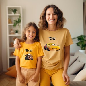 Cars Speeding to Fun T-shirt, Birthday Gift for Disney Fan, Disneyland Trip Family Shirt, Lightning McQueen Tee, Original Cars Movie Fun Tee image 4