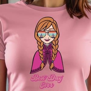 Anna T Shirt Frozen: Custom Disney Birthday Tee, Princess Adventure Theme | Bella Canvas, Youth Sizes, Family Matching image 1