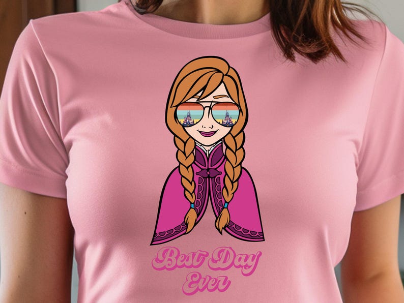 Anna T Shirt Frozen: Custom Disney Birthday Tee, Princess Adventure Theme | Bella Canvas, Youth Sizes, Family Matching image 1