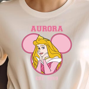Aurora in Mouse Ears Shirt, Sleeping Beauty Shirt, Perfect Disney Fan Gift, Ideal for Family Vacation, Unisex Disney Style Shirt