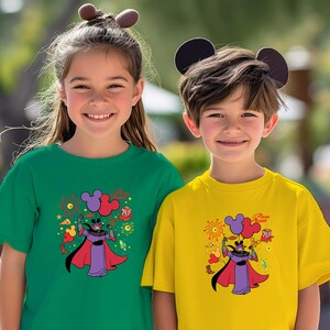 a couple of kids standing next to each other