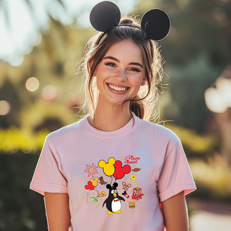 Wheezy Toy Story Shirt: Snacks and Balloons Design, Disneyland Shirt, Disneyworld Shirt, Disney Family Matching Shirt, Birthday Gift image 3