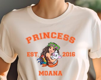 Moana Princess T-shirt, Ocean Voyager Shirt, Polynesian Trip Shirt, Disney Birthday Gift, Disney Family Apparel, Unisex Disney Shirt