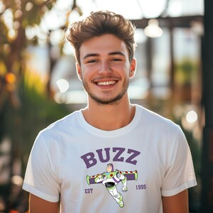 Buzz Lightyear Shirt: Disney Toy Story Design, Family Vacation Tee | Gildan, Bella Canvas, Soft Cotton | Multiple Sizes image 3