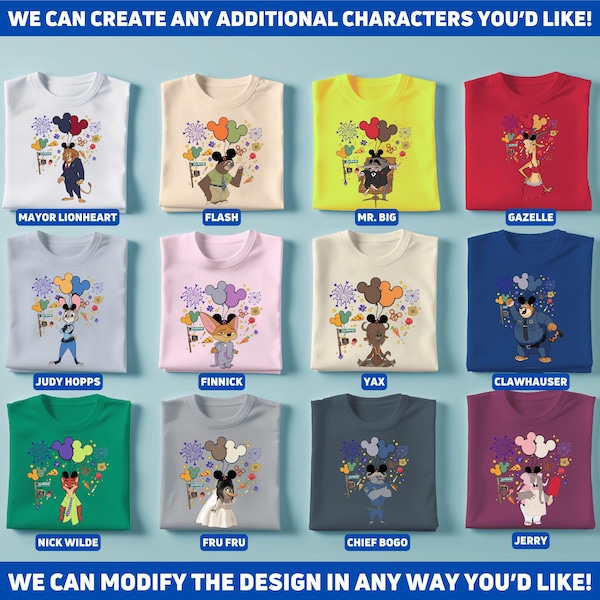 Zootopia Trip Shirt, Snacks and Balloons, Nick Wilde