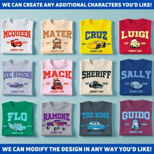 Cars Movie Established Shirt, Cars Movie Gift, Birthday Gift For Disney Fans, Vacation Family Trip Shirt, Cars Shirt, Mcqueen Mater