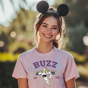 Buzz Lightyear Shirt: Disney Toy Story Design, Family Vacation Tee | Gildan, Bella Canvas, Soft Cotton | Multiple Sizes image 4
