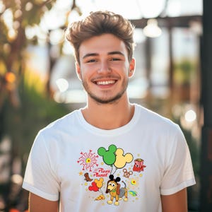 Camiseta Slinky Dog Toy Story Snacks: Tema de viaje a Disney, Arte con globos (Algodón suave, XS-XXL, Unisex) imagen 5