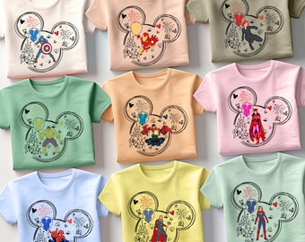Avengers Shirt, Super Crew Character Tee, Gift for Fans, Family Trip Theme Park Shirt, Matching Family Shirt