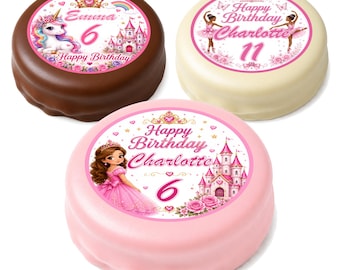 Personalized Girls Birthday Oreos | Birthday Cookies | Custom Name & Age | Party Favors