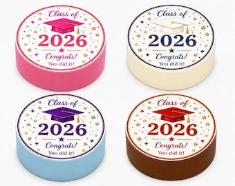 Class of 2026 Chocolate Covered Oreos Graduation Party Favors