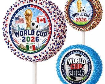 World Cup 2026 Cake Pops, Soccer Party Favors, Watch Party Desserts