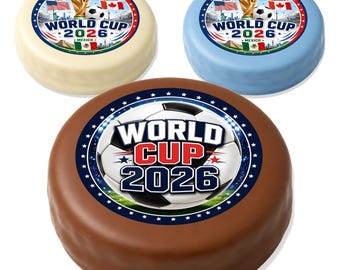 World Cup 2026 Chocolate Dipped Oreos – Soccer Party Favors, Birthday Treats