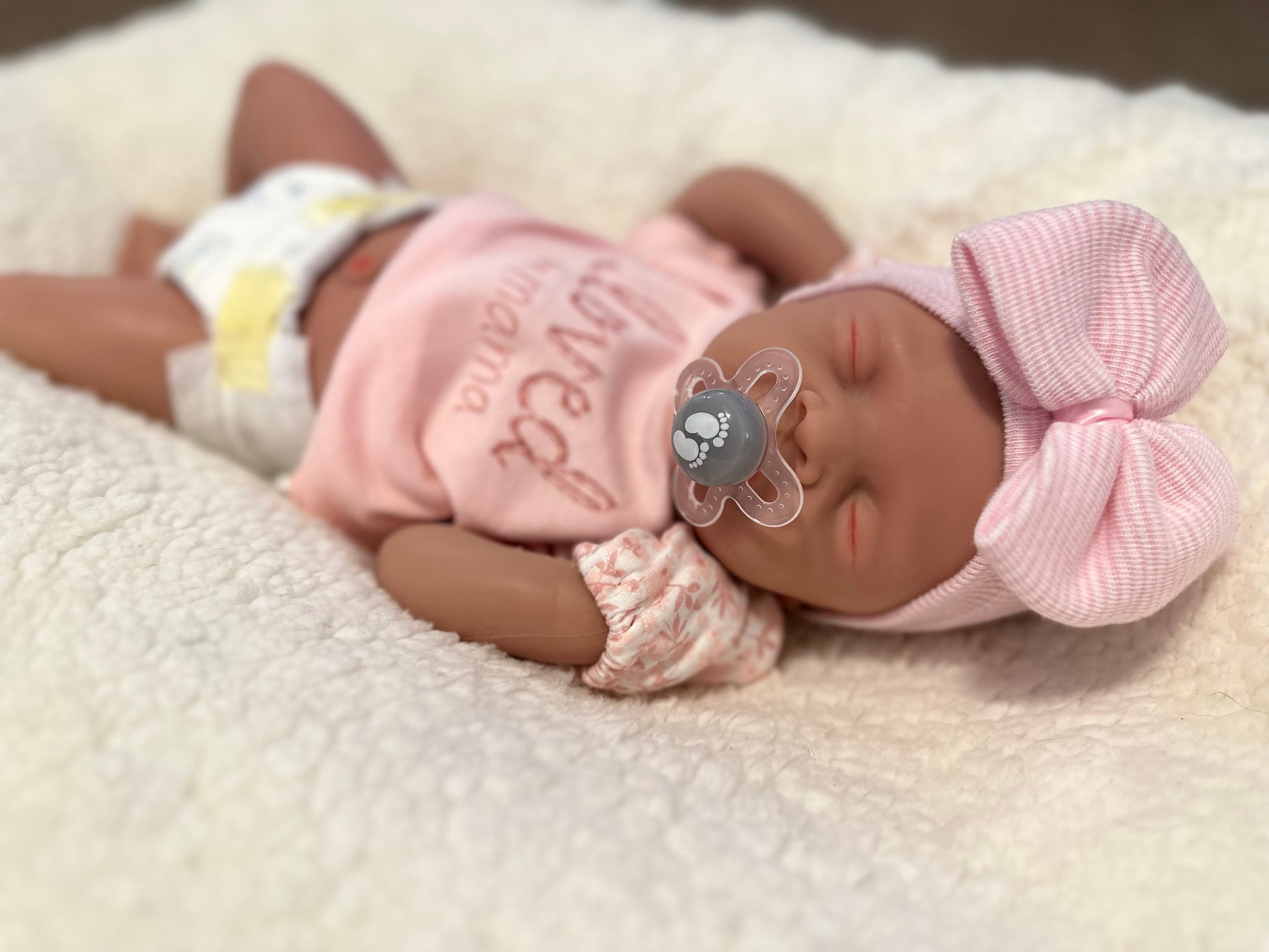 18.5 Olivia Full Body Silicone Asian Reborn Baby Doll Girl