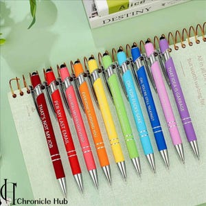 Custom Engraved Metal Pens With Stylus Promotional Business Personalised Gifts