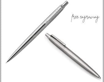 Personalized Engraved Genuine Parker Jotter Stainless Steel Chrome Trim CT