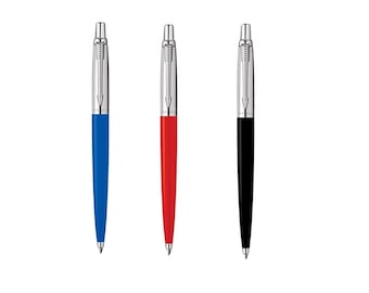 Personalised Parker Jotter Ball Pen Chrome Trim in 4 colors with free Engraving