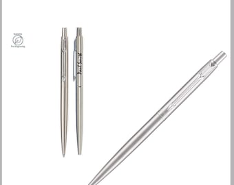 Penna a sfera Parker Classic in acciaio inossidabile con finiture cromate e incisione personalizzata