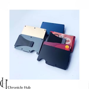 Card Holder : Personalized CARD Holder Gift Set With RFID Blocking