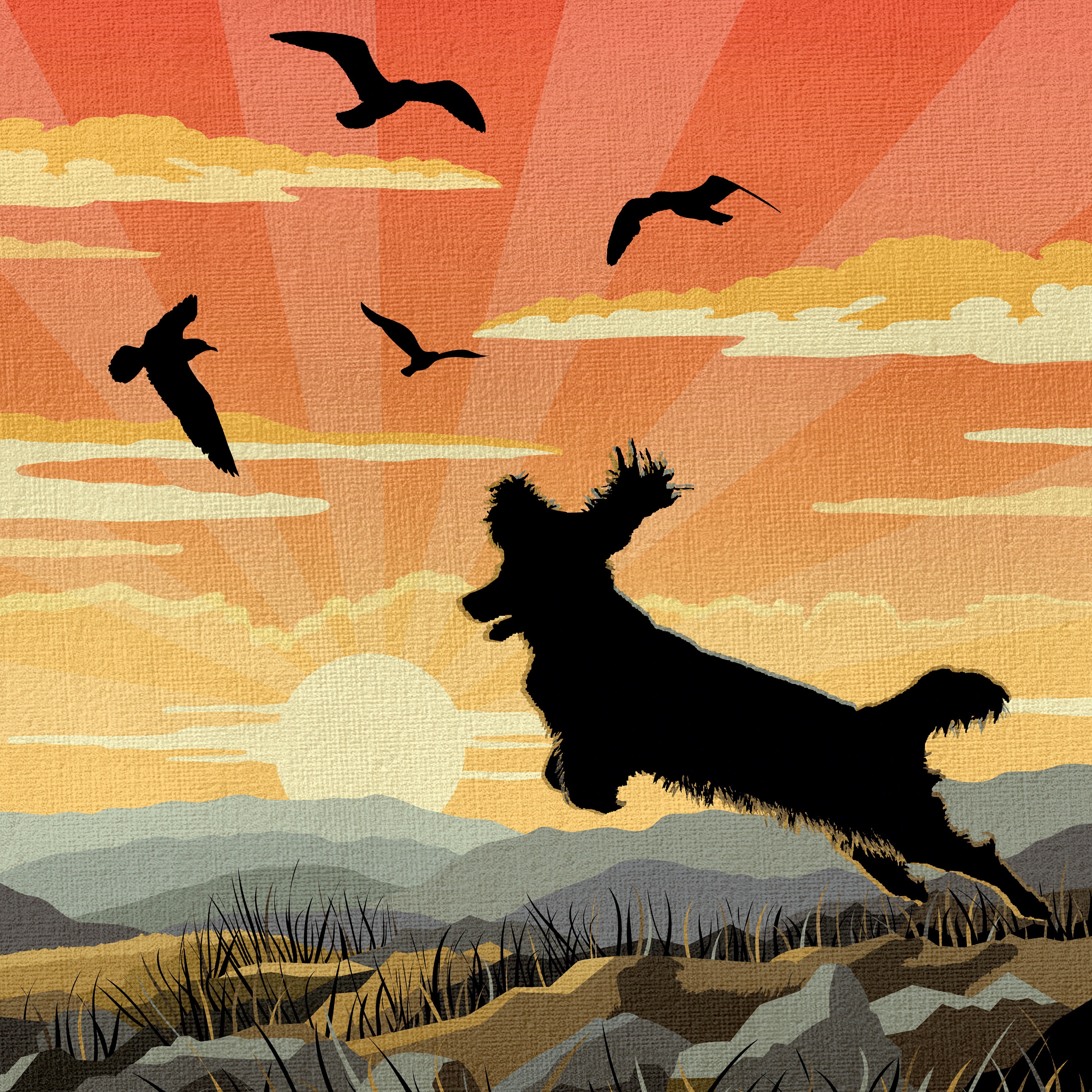 Limited Edition Springer Spaniel Dog Art Print - Etsy UK