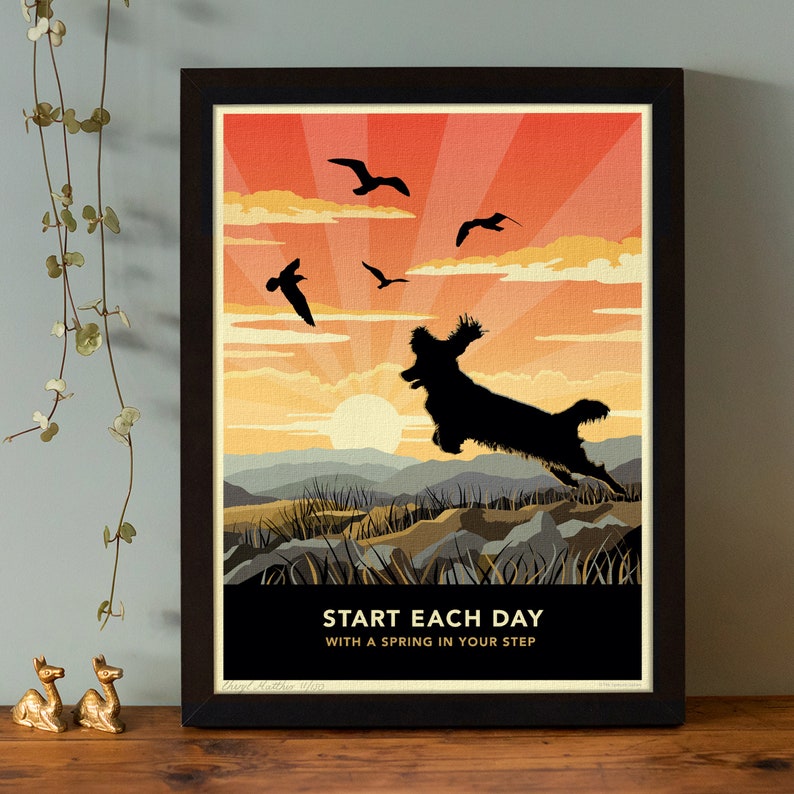 Limited Edition Springer Spaniel Dog Art Print - Etsy UK
