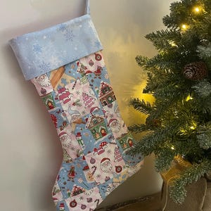 Christmas Sweets Patchwork Handmade Christmas Stocking