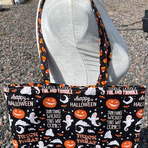 Reversible Washable Halloween Trick or Treat Candy Bag