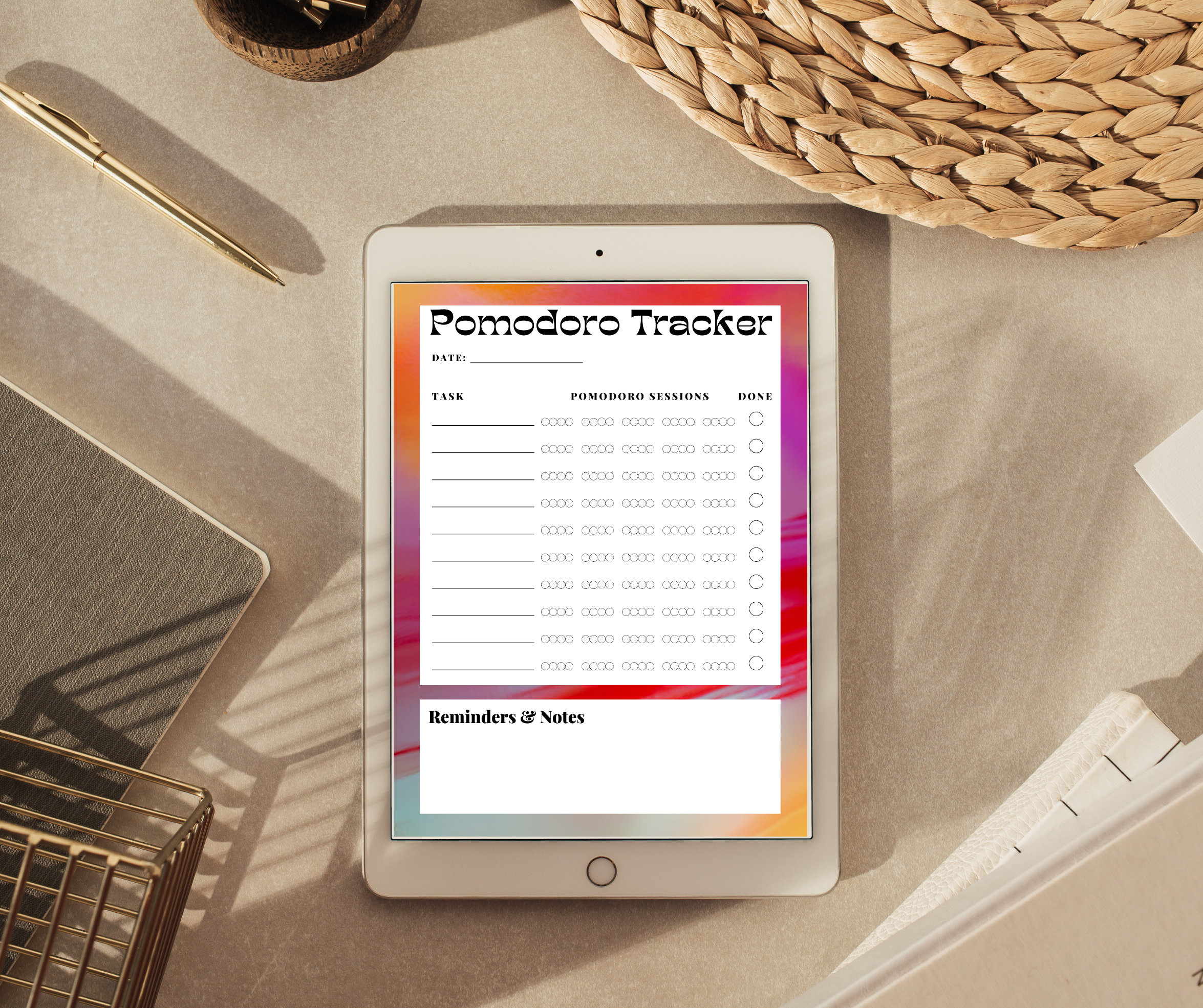 Pomodoro Tracker, Printable Pomodoro Tracker, Pomodoro Planner - Etsy