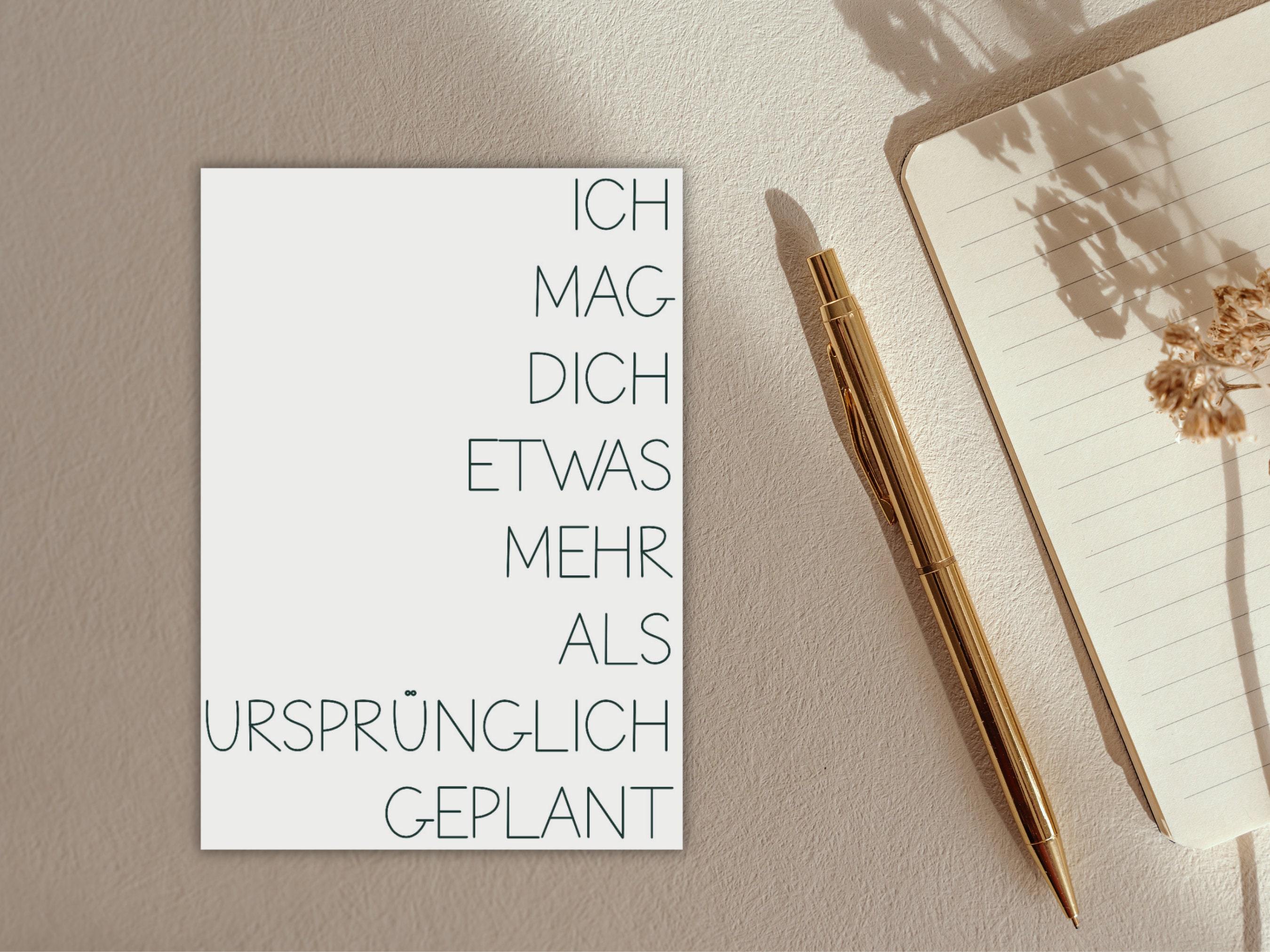 Postcard "A little more", greeting card, greetings, love, relationship, confession