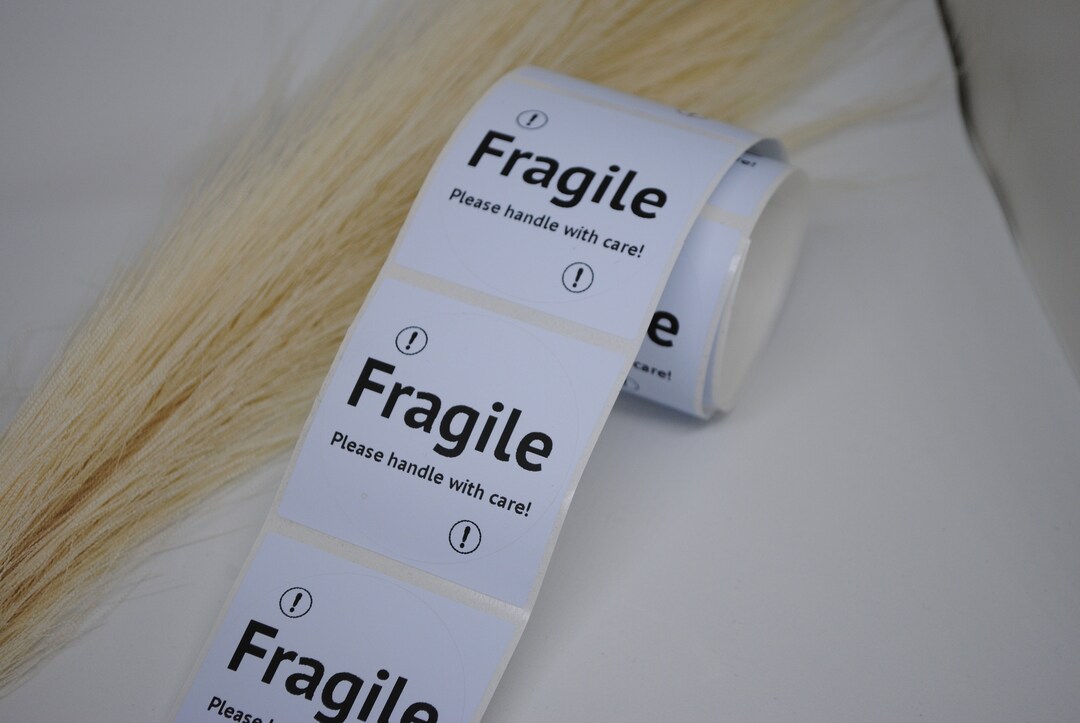 Labels 'fragile Small Business Blue Stickers Sticker - Etsy