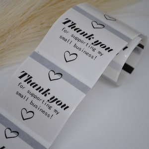 Etiketten "Thank you" | Small Business | Durchsichtig | Sticker